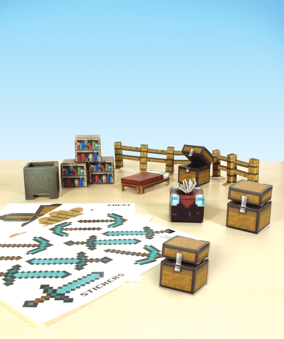 jazwares minecraft papercraft