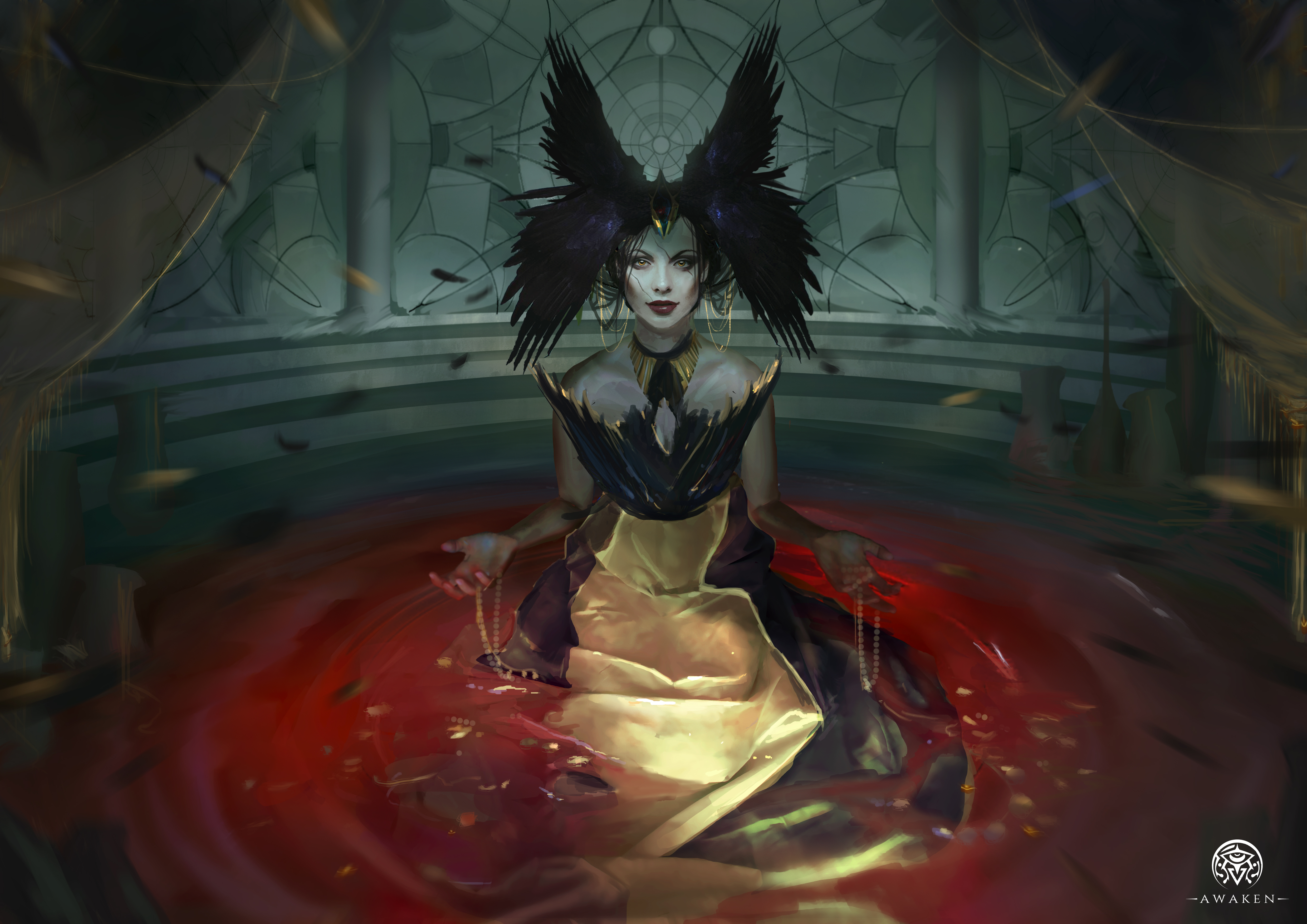dark fantasy rpg draws