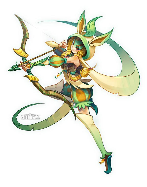 pokemon how umbreon draw to D&D Gijinka: Eeveelutions The