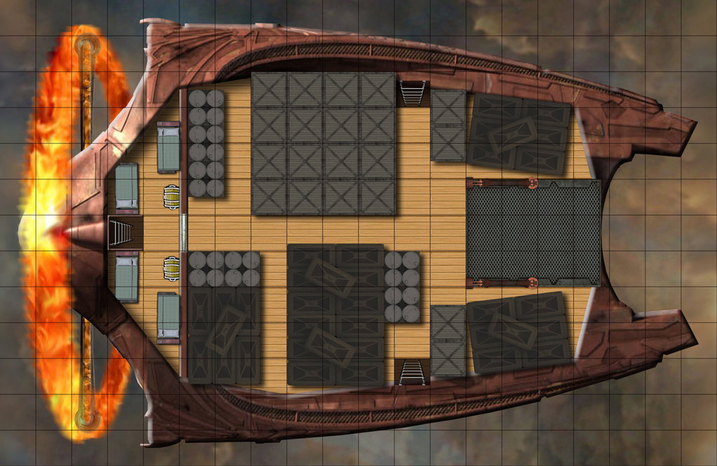 9 flying ship battle maps for your Eberron campaign