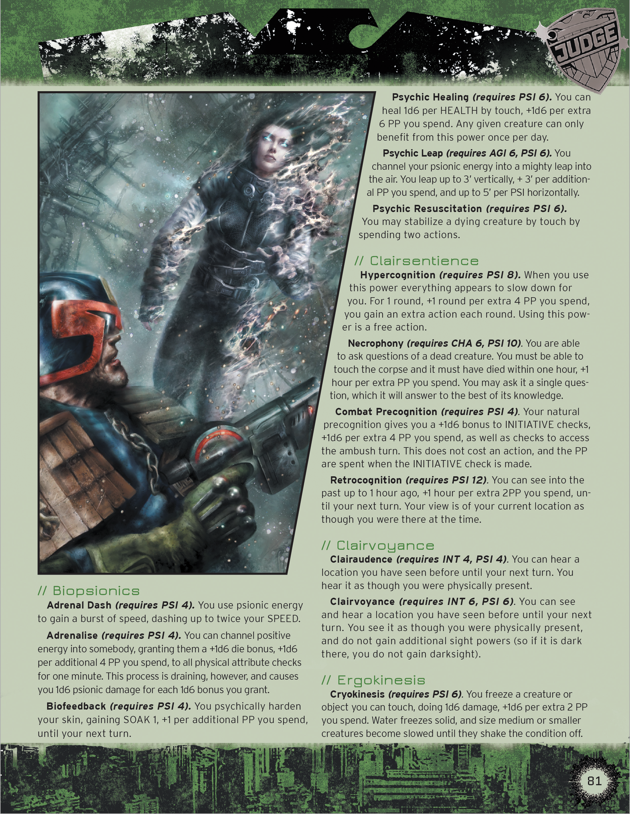 Judge Dredd and The Worlds of 2000AD RPG