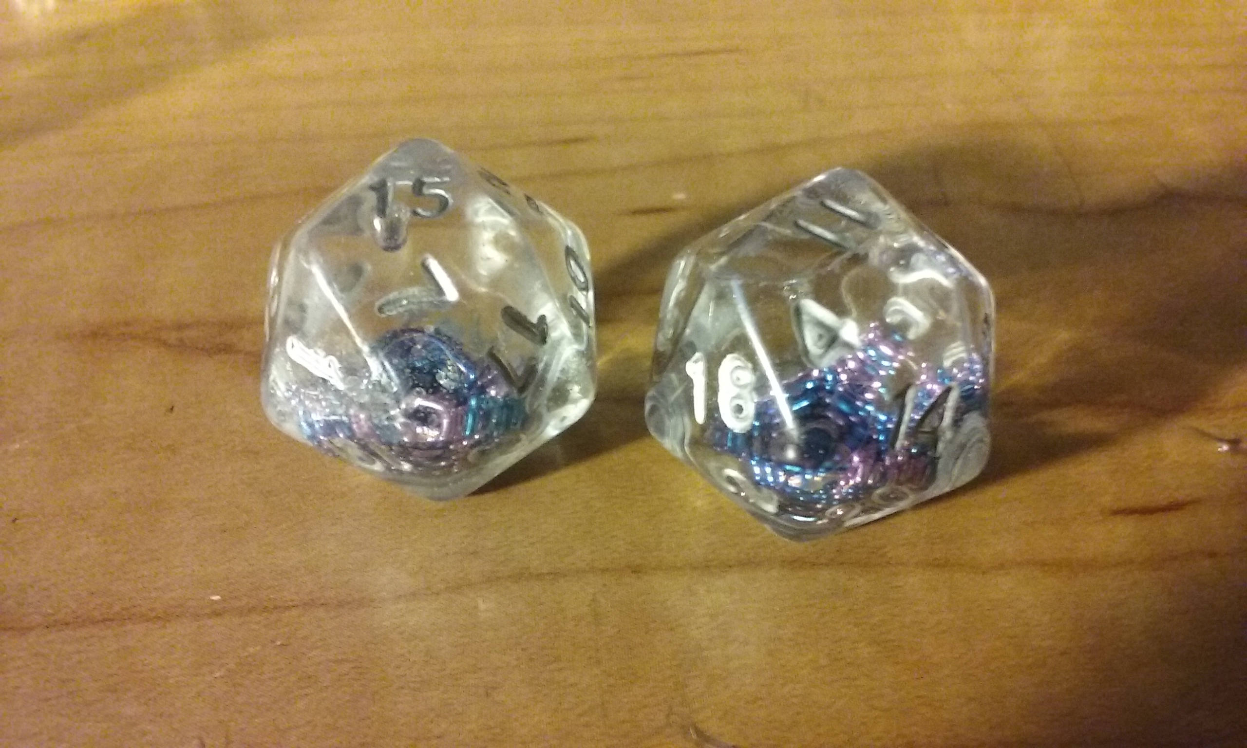 Snow globe dice
