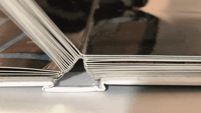 Flat tabletop book of maps