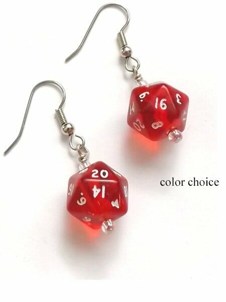 d20 earrings