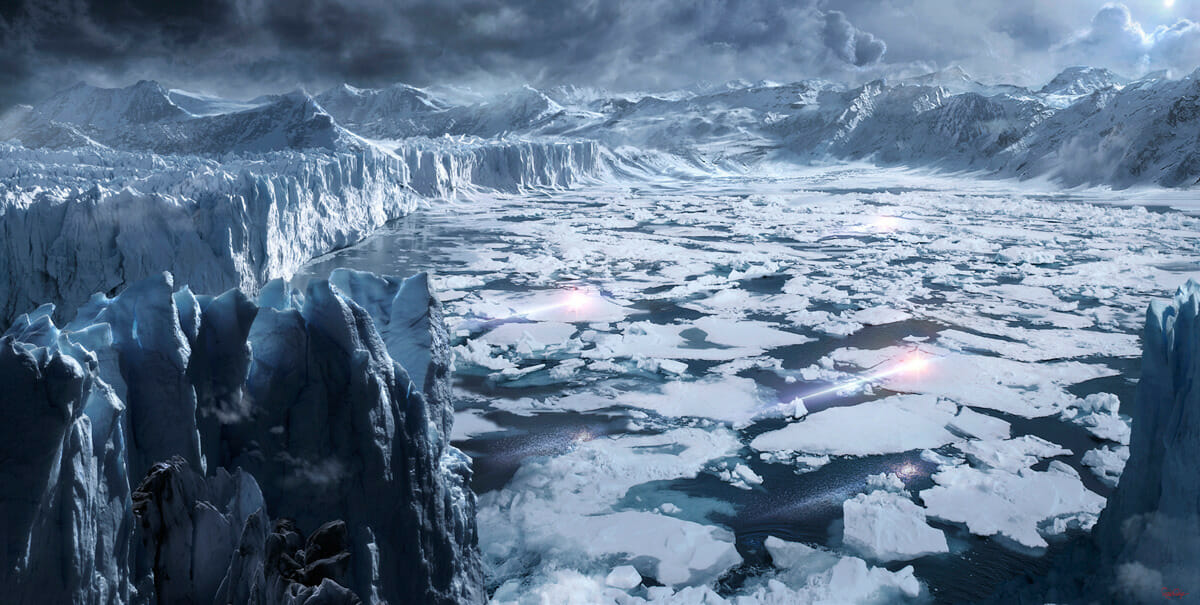 Ancient snow and space: The art of Edvige Faini