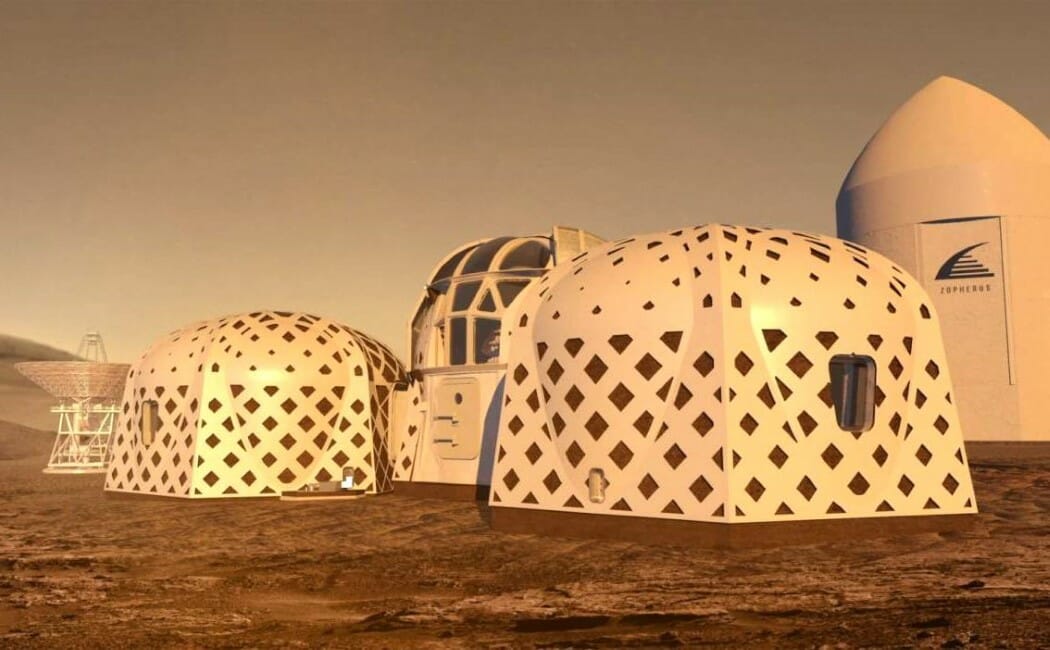 3d printed mars habitat