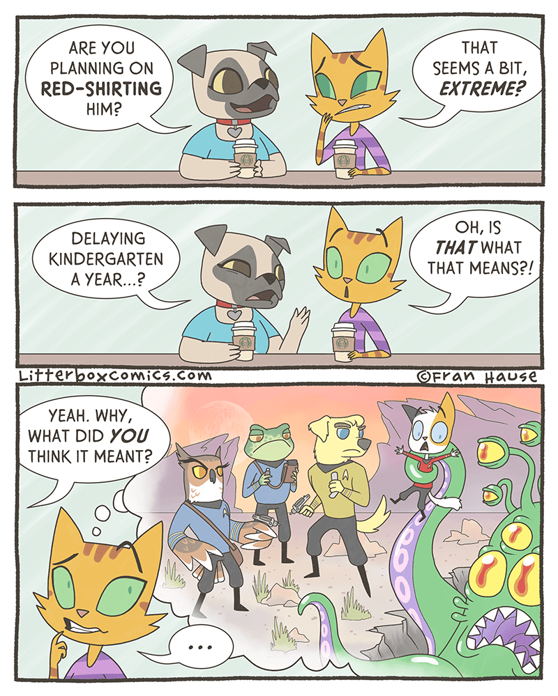 Litterbox Comics and Redshirting