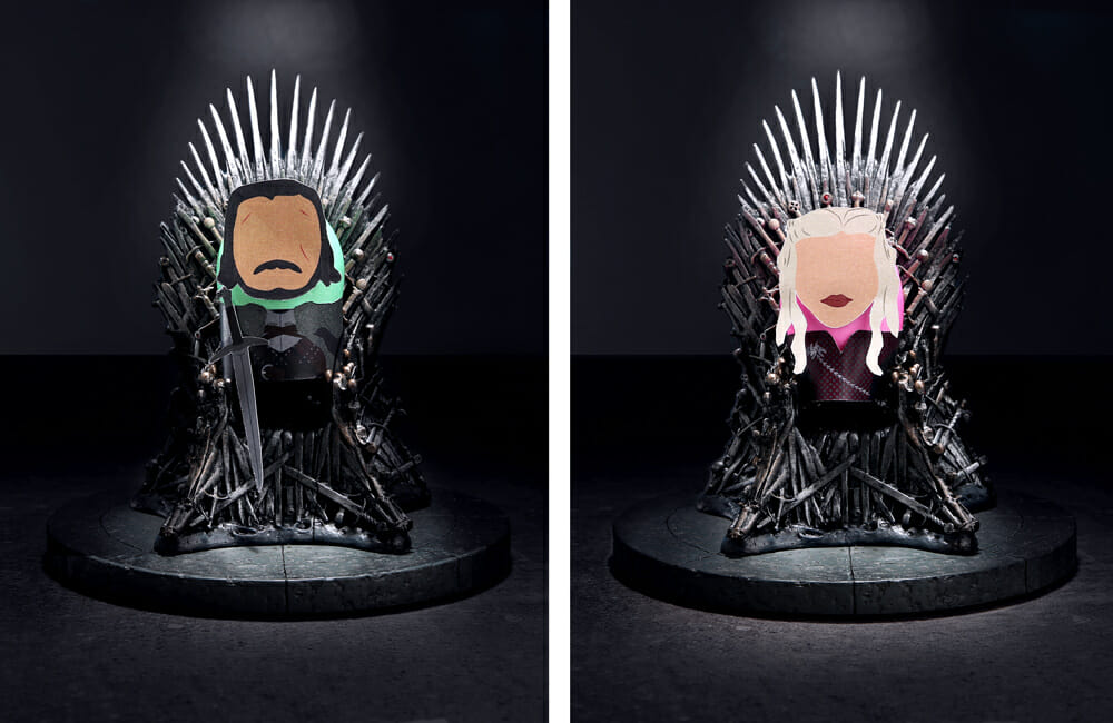 Jon Snow and Daenerys cosplay eggs
