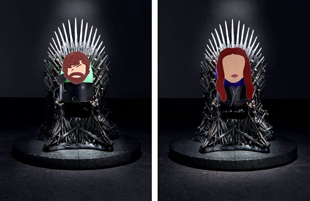 Tyrion and Sansa cosplay eggs