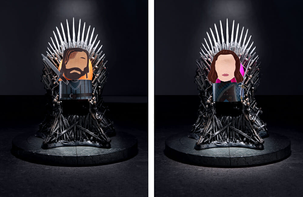 The Hound and Arya cosplay eggs