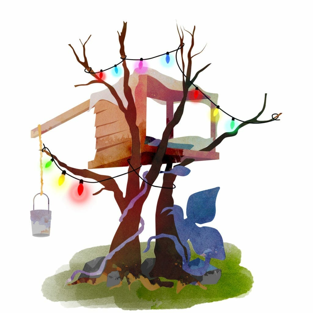 Stranger Things treehouse