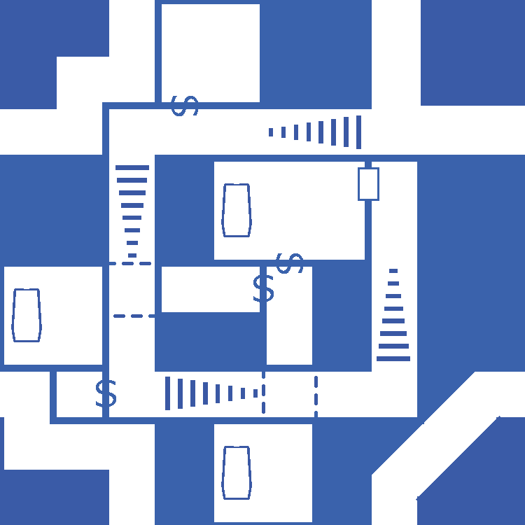DungeonMorph blue title