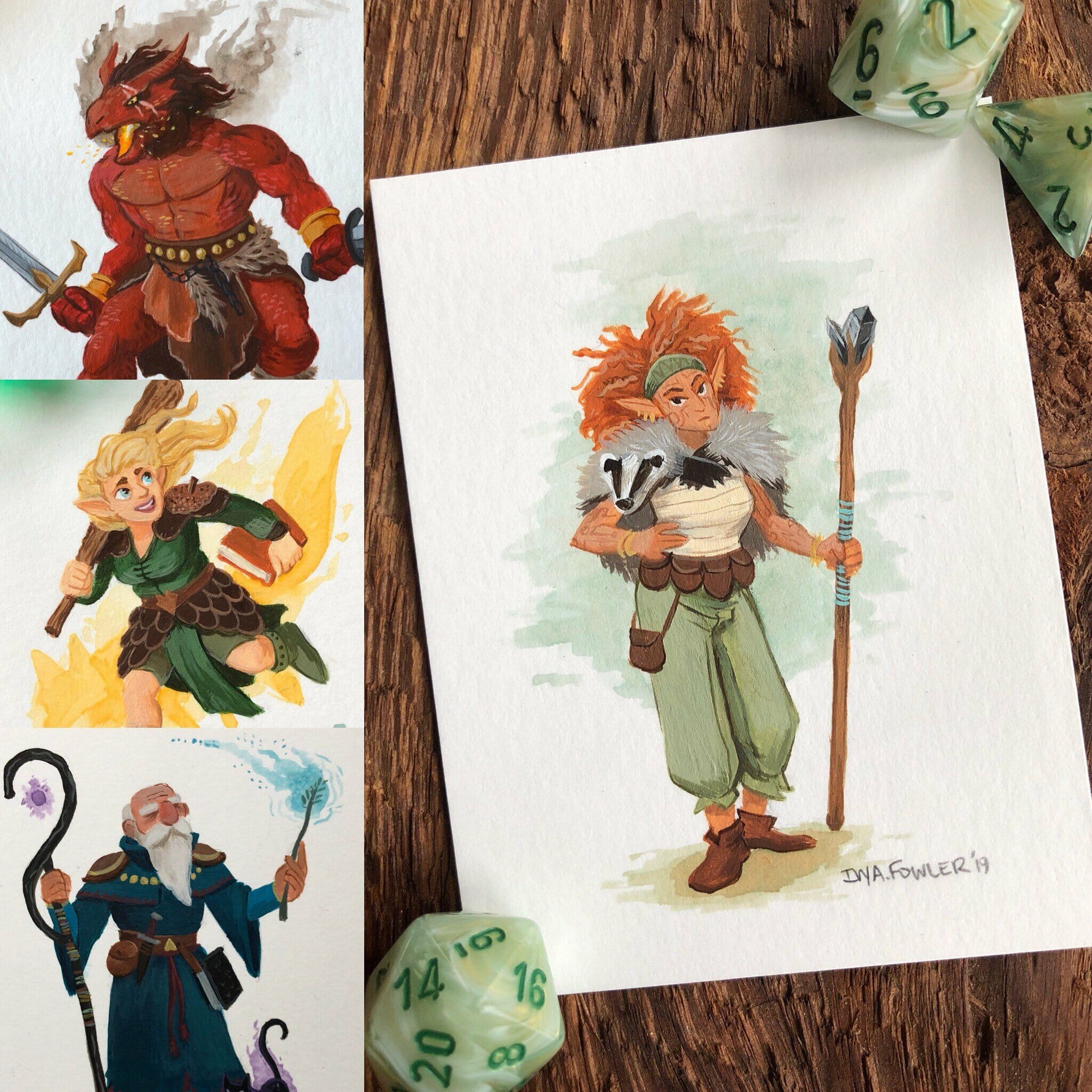 Ivy A Fowler character art commission