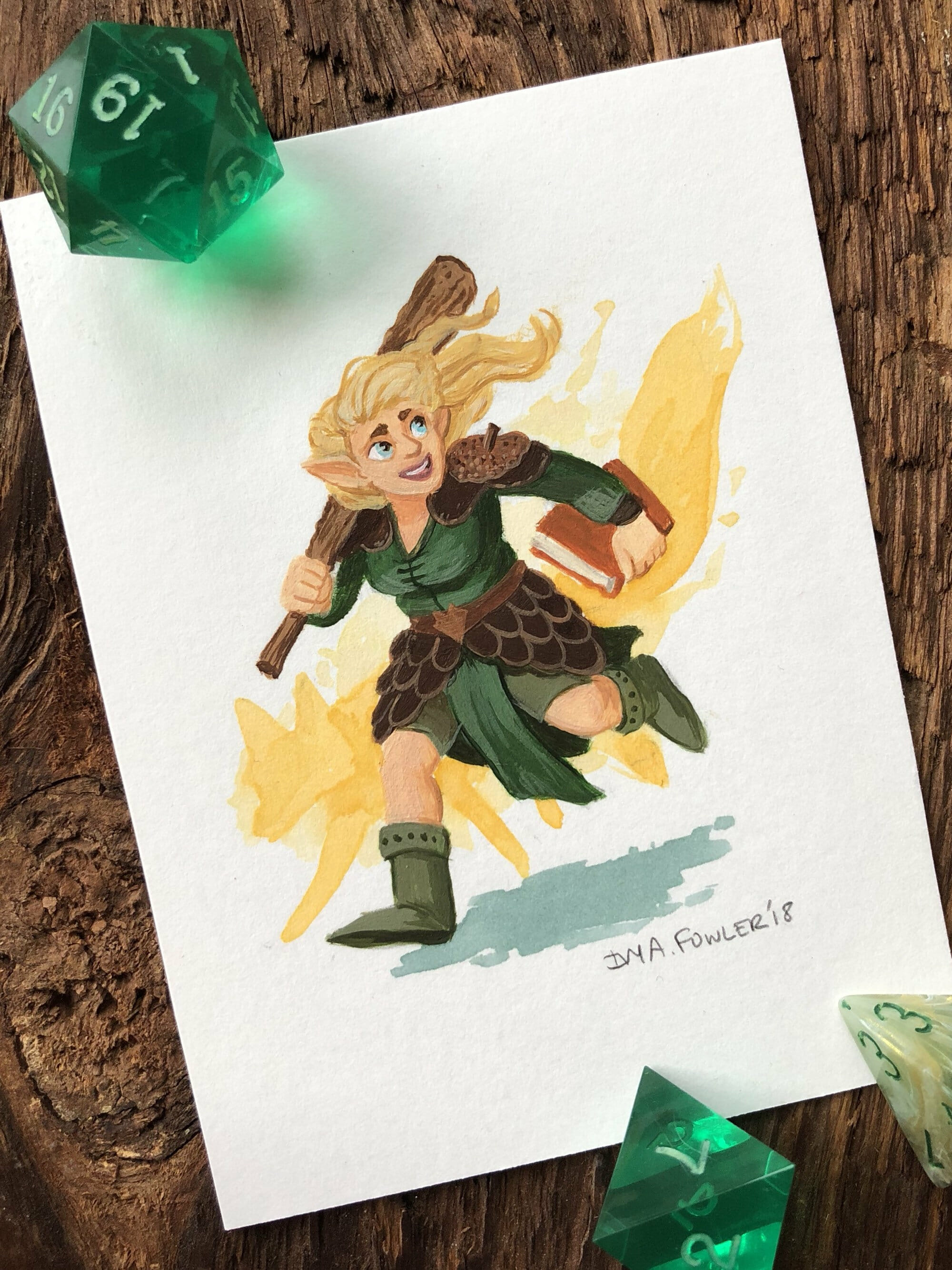 Ivy A Fowler character art commission