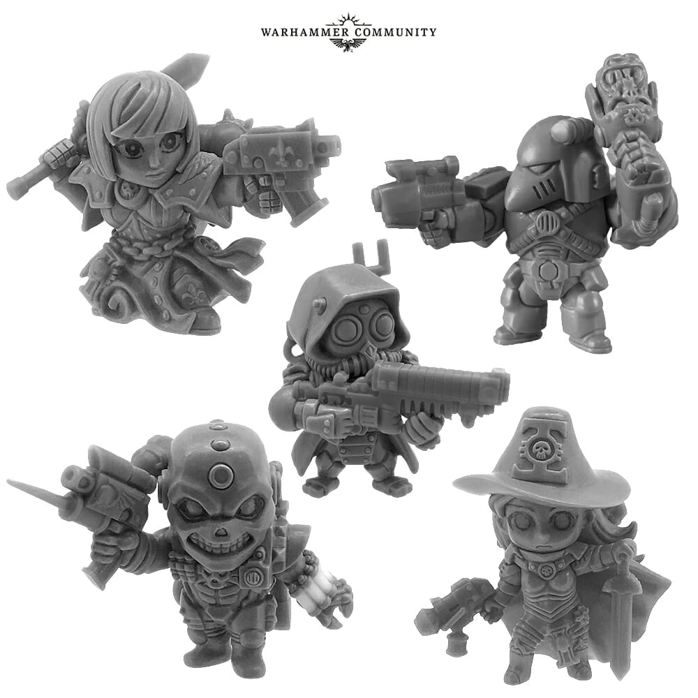 Warhammer 40k gashapon chibis
