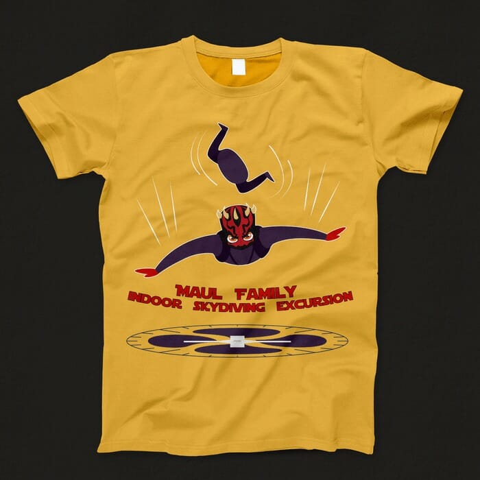 Darth Maul family skydiving trip