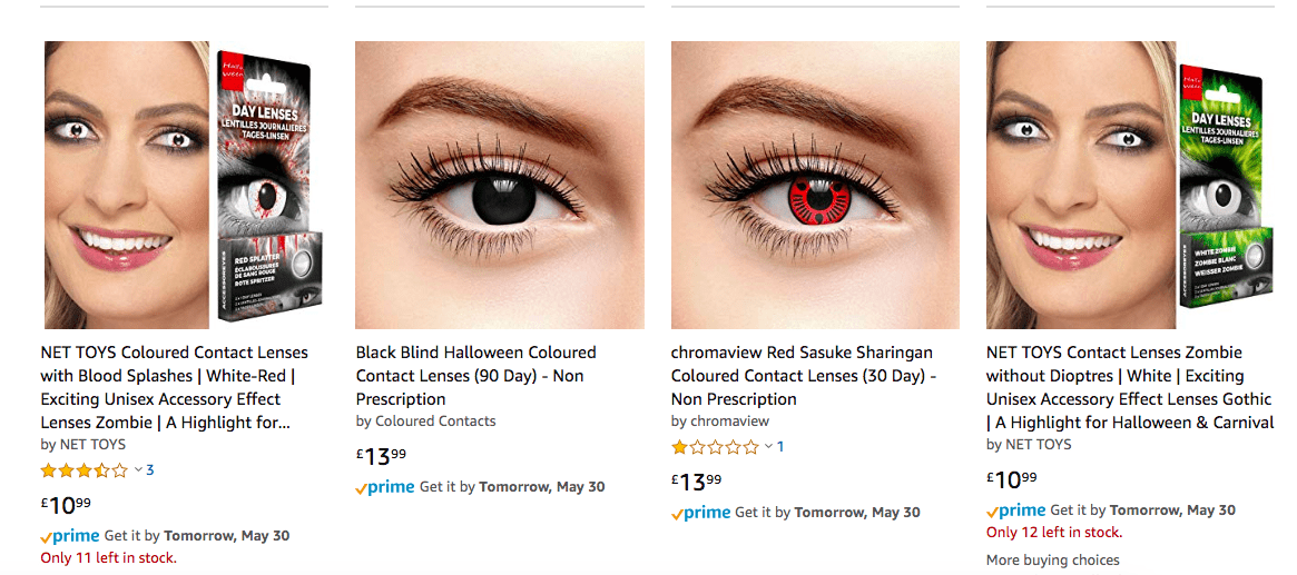 Coloured contact lenses