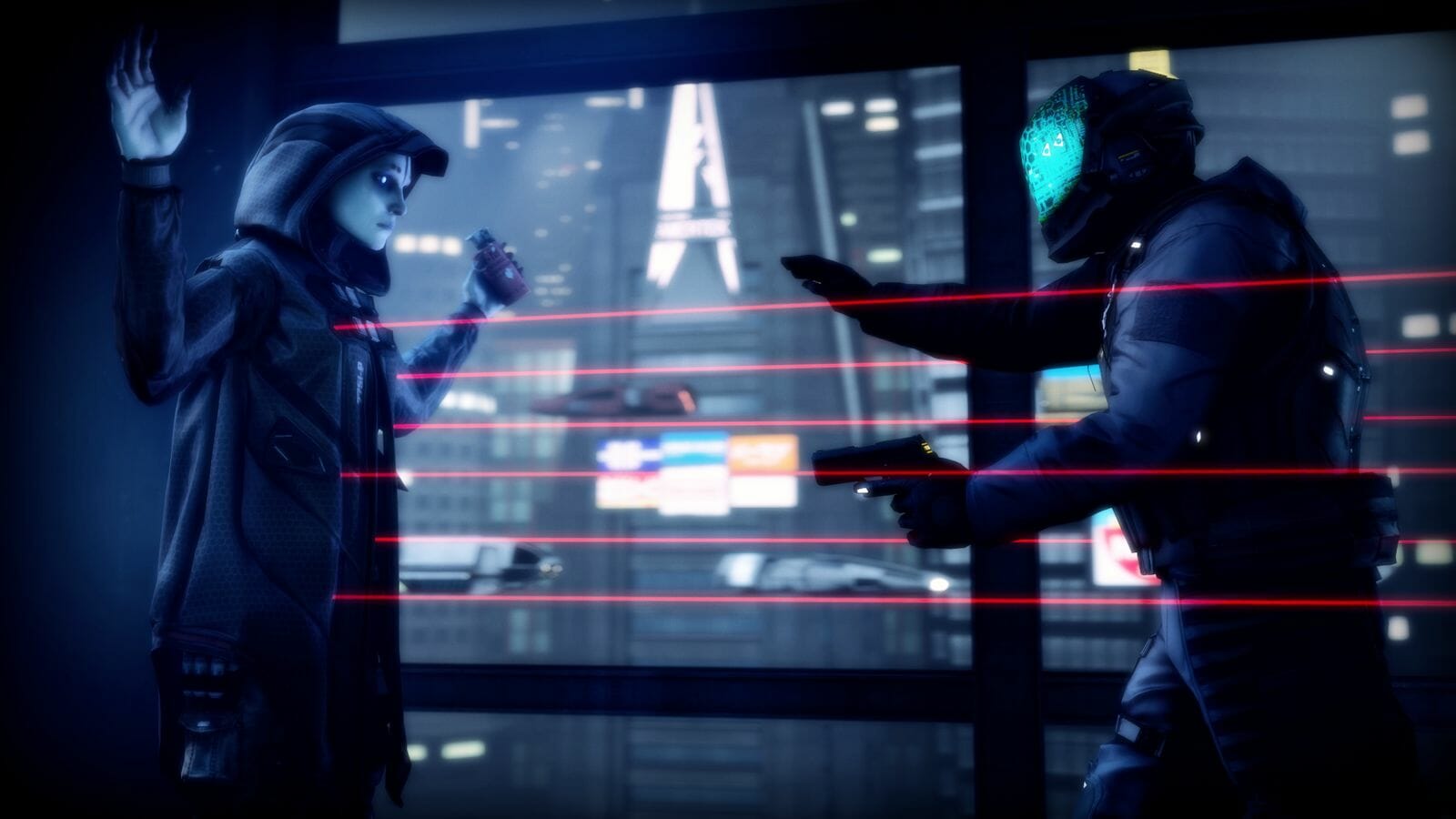 Dystopian cyberpunk