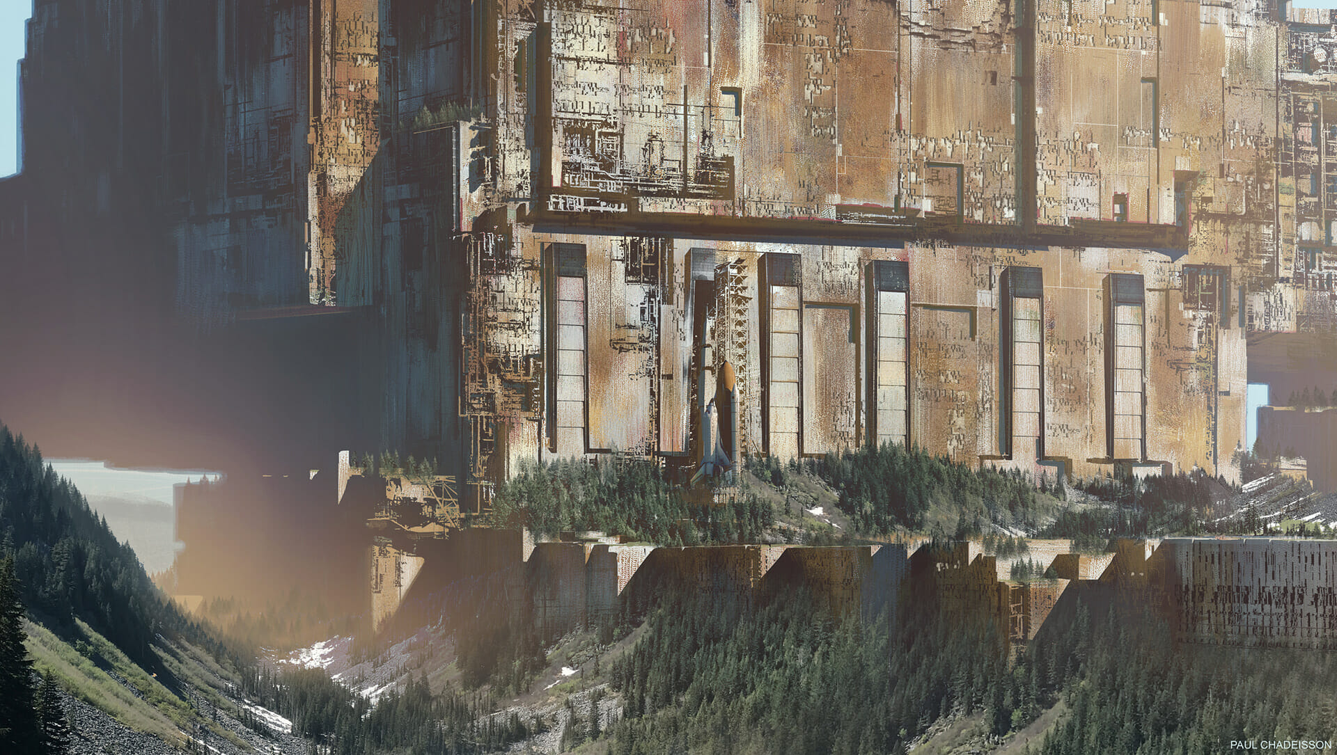 Is this concept art from an abandoned Blade Runner film?