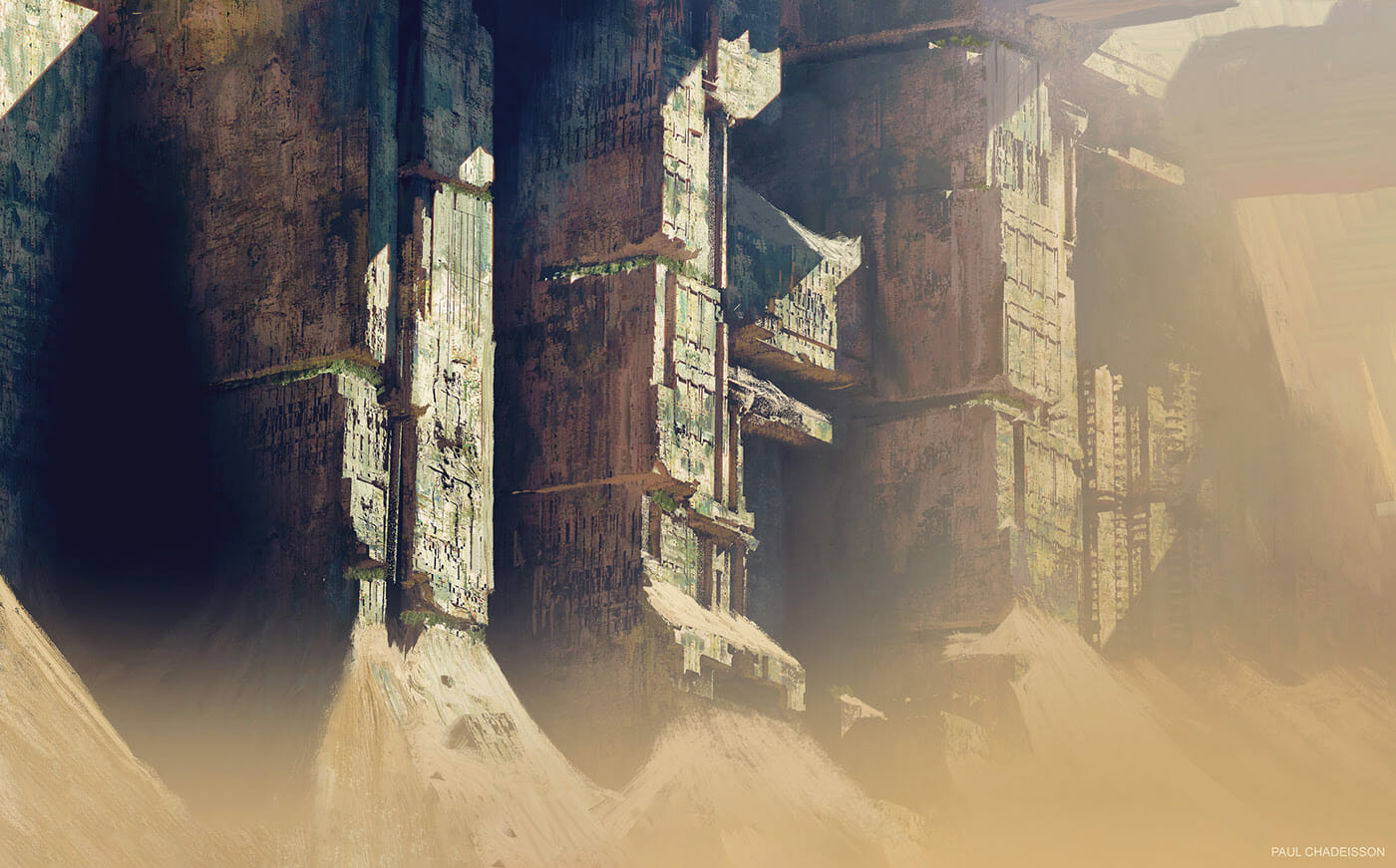 Is this concept art from an abandoned Blade Runner film?