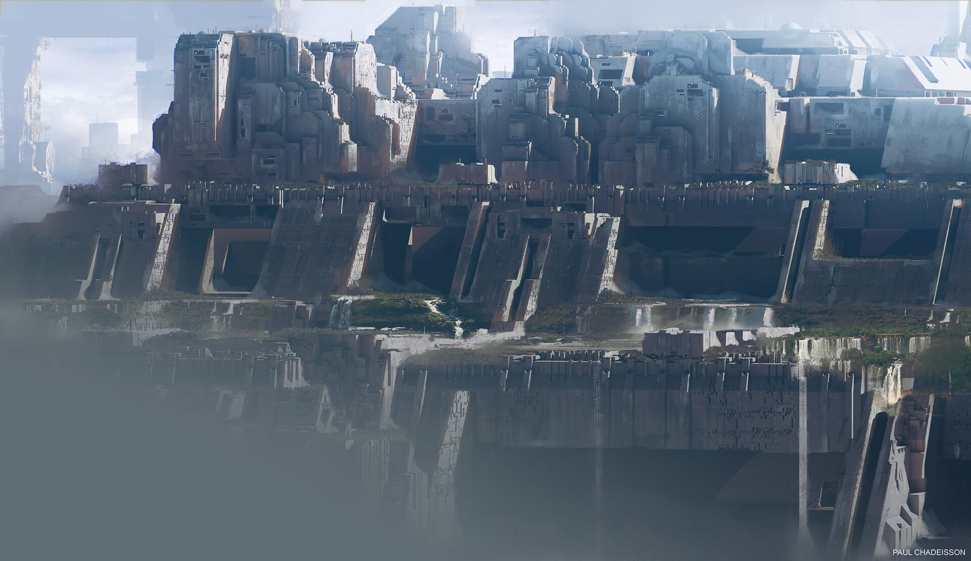Is this concept art from an abandoned Blade Runner film?