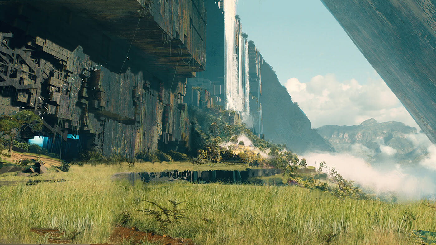 Is this concept art from an abandoned Blade Runner film?