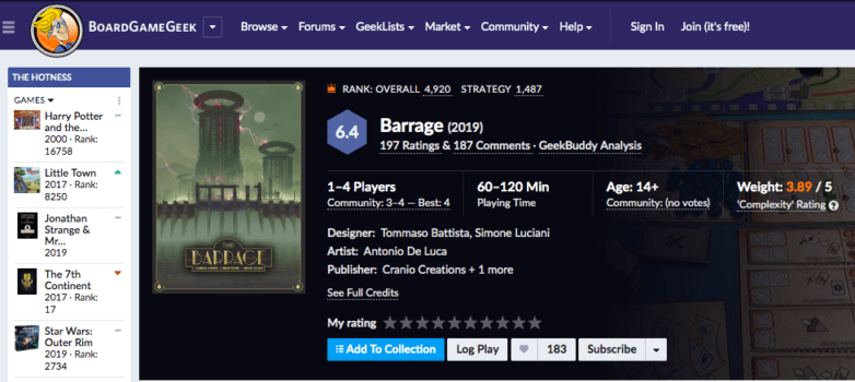 Barrage 6/10