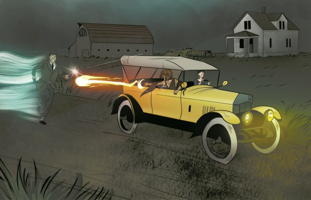 CAPERS car chase