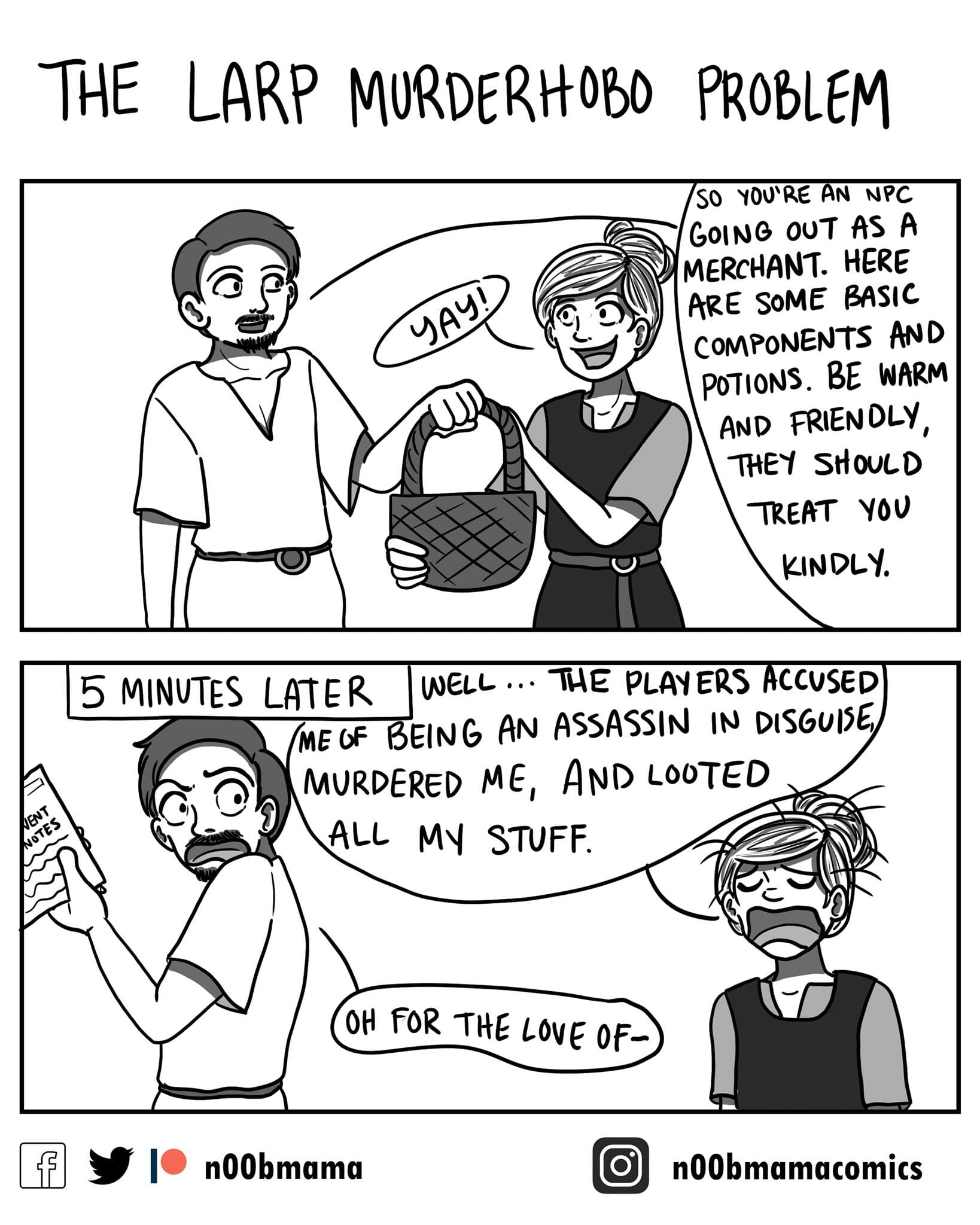 The LARP Murder Hobo problem