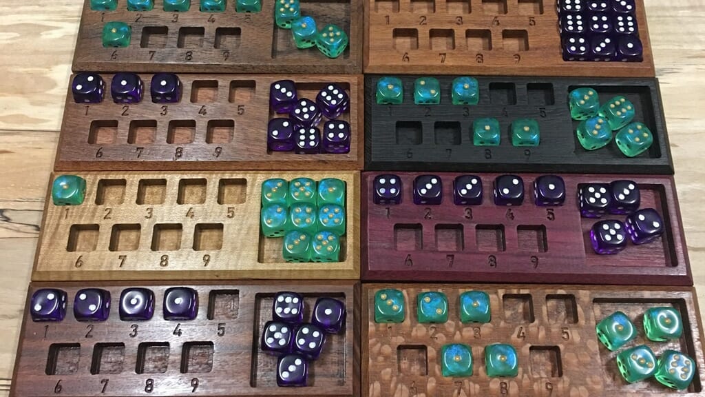 Spell dice trackers