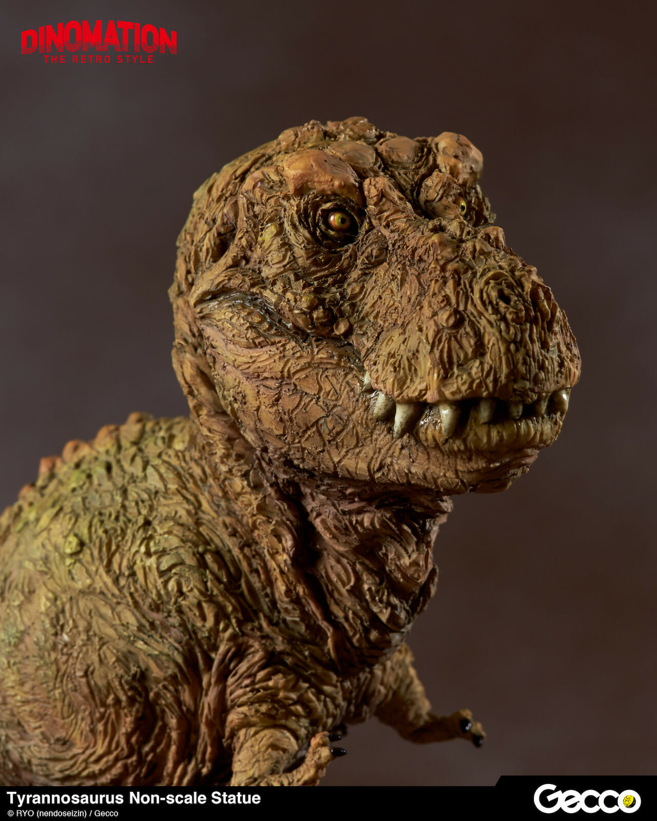 pre-painted t-rex is about 7-inches tall