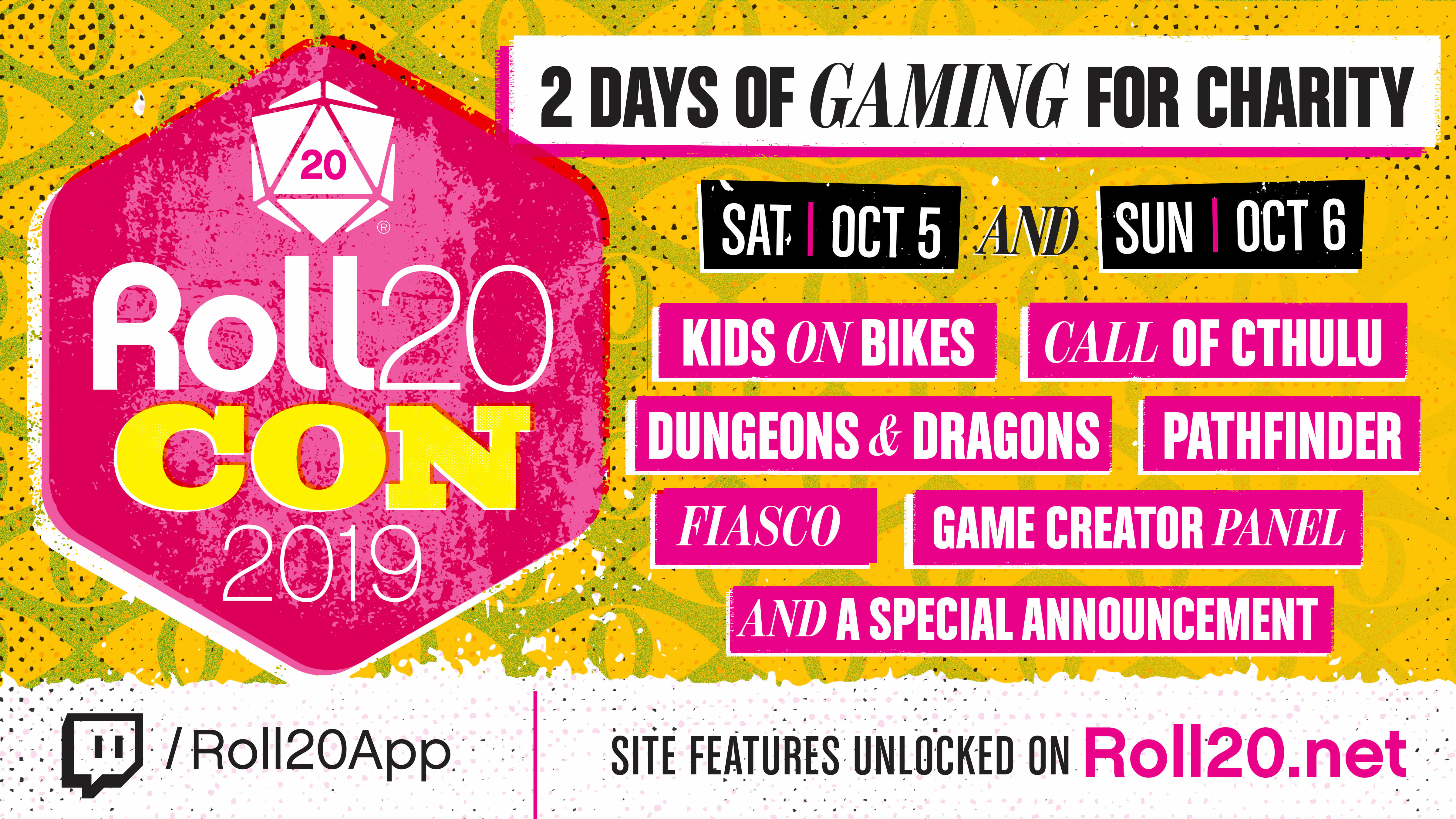 Roll20Con schedule